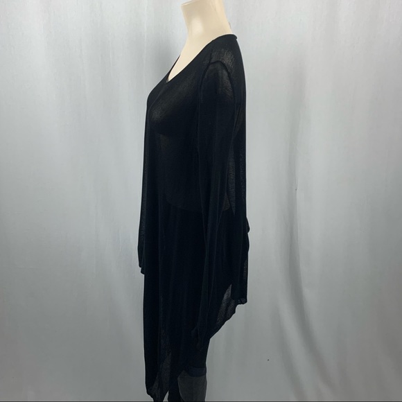 Kerisma Black Knit Poncho Style Top S - Picture 4 of 10